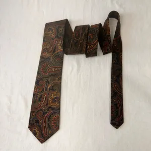 Bert Pulitzer Silk Mens Tie Multicolor Priestly Geometric Vintage Classic thumbnail 2