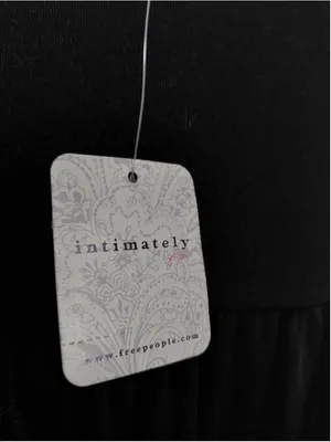 Free People Intimately "Turnt" Bodysuit Size M NWT Black thumbnail 4