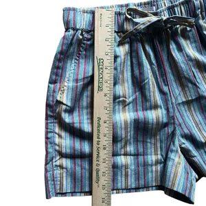 Topshop Women's‎ 4 Striped Shorts Casual Summer Colorful Relaxed Tie Waist thumbnail 4