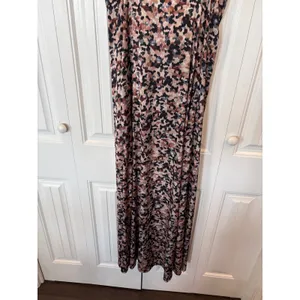 Nicole Miller‎ Tan Animal Print Maxi Dress Size Medium thumbnail 4