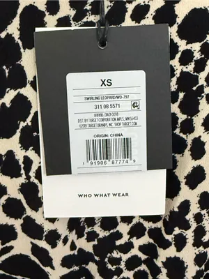 NWT Who What Wear Swirling Leopard Wrap Ruffle High Low Maxi Dress XS thumbnail 12