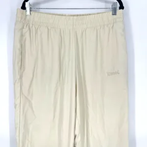 Elwood Dume Nylon Pants Large Cream Lined Drawstring Athletic Straight Leg thumbnail 12