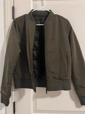 lululemon athletica Dark Olive Bomber Jacket thumbnail 3