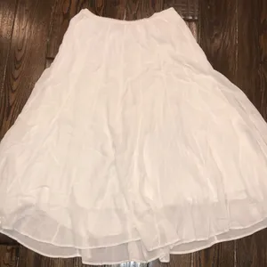 Soft surroundings white skirt size petite small thumbnail 1
