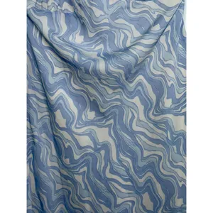 Abercrombie & Fitch Blue White Marble Print Halter Top Mini Dress Womens Size XS thumbnail 7