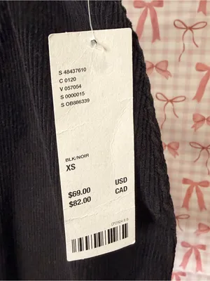 Urban Outfitters Black Corduroy Harmony Mini Skirt Diagonal Zip Classic Y2K XS thumbnail 3