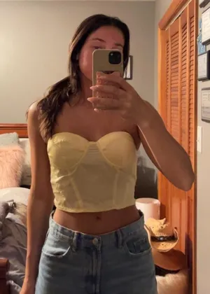 Yellow Corset Top thumbnail 1