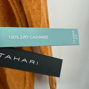 TAHARI Sweater Womens Size Medium NWT 100% Cashmere 2-Ply Classic Fit VNeck Soft thumbnail 4