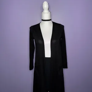 NEW LuLaRoe Long Black Open Front Cardigan thumbnail 2