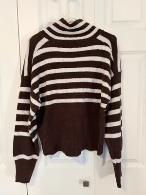 Target A New Day Striped Turtleneck Sweater thumbnail 2