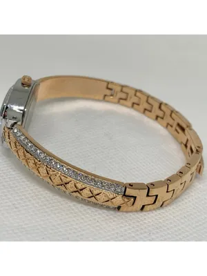 Elgin Diamond two Tone women’s watch oval 18mm Mop dial up to 7.5” running thumbnail 4