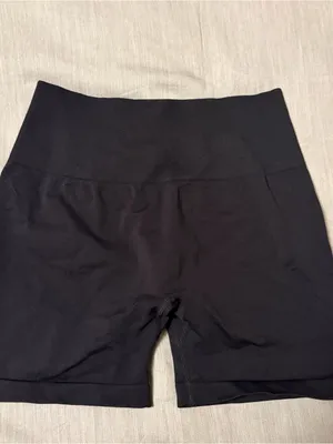 Aurola Black High Waist Bike Shorts 4”, Small, From Amazon thumbnail 5