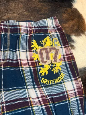 Harry Potter Hogwarts Gryffindor Pajama Sweatpants Lounge Plaid Sleepwear thumbnail 2