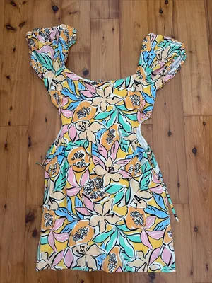 ASTR the Label mini talula tropical papaya dress medium thumbnail 4