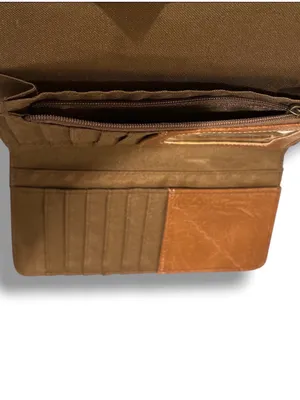 BOC Born Concept Cognac Brown Organizer Flap Wallet Clutch thumbnail 4