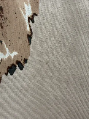 Anine Bing Tiger Sweatshirt In Stone, Size Small thumbnail 6