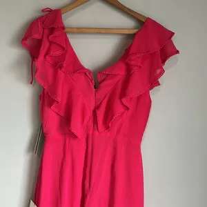 NEW Lulus Love From Above Pink Ruffled Surplice Maxi Dress thumbnail 8
