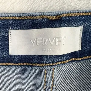 Vervet Plus 18 Jeans High Rise Raw Step Hem Crop Kick Flare Medium Wash‎ Stretch thumbnail 8