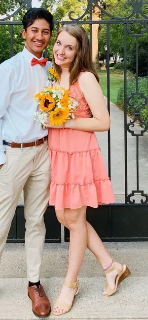 Pink Ruffle Dress Size M thumbnail 3