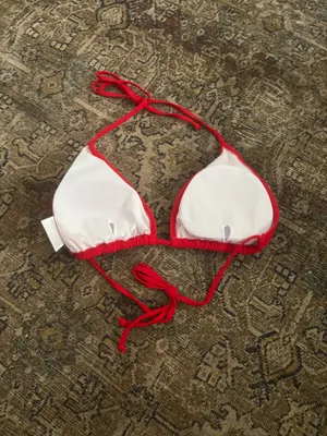 Red Bikini Top Shein thumbnail 2