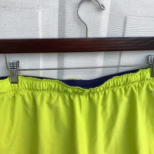 Nike Women’s Shorts Dri-Fit Fold Over Yellow Purple Medium thumbnail 6