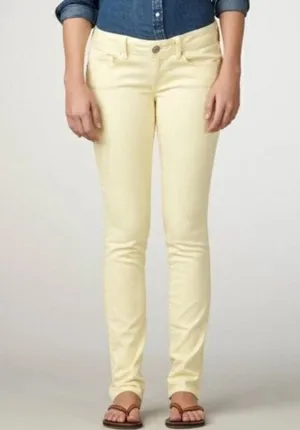 American Eagle Yellow Stretch Skinny Jeans Size 4 thumbnail 1
