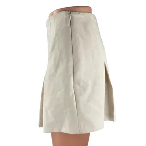 Elodie Beige Pleated High Rise Sports Golf Mini Flare A-Line Skort Skirt Size XS thumbnail 3