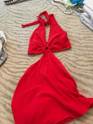 Blanco by nature red dress thumbnail 1