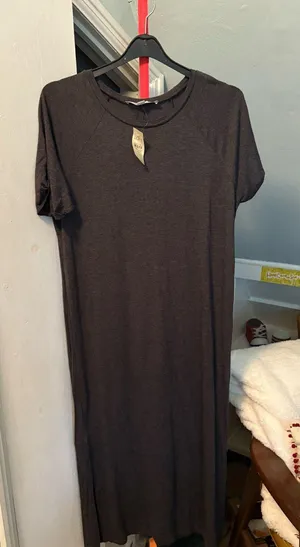 Loft T-Shirt Dress Grey thumbnail 1