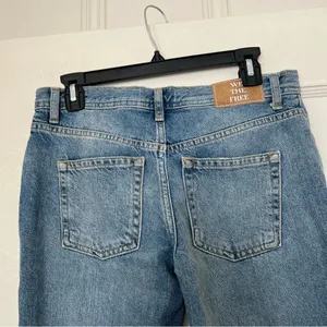 We The Free Jeans Free People Maggie Straight Leg Distressed Jeans Size 25 NWOT thumbnail 6