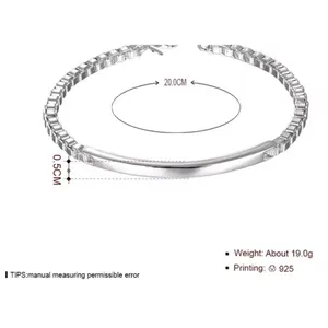 Solid Box Chain Bracelet | 925 Sterling‎ Silver thumbnail 15