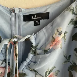 Lulus Precious Perspective Light Blue Floral Puff Sleeve Mini Dress thumbnail 9