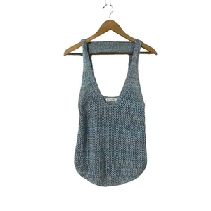 FREE PEOPLE We The Free Under The Starlight Sleeveless Crochet Sweater Tank Top thumbnail 4