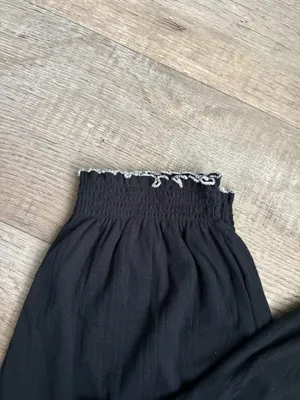 NWT Aerie Pointelle Balloon Pajama Pant in Black Sz XS thumbnail 3