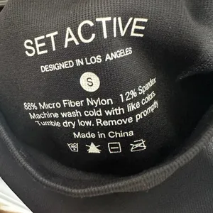 SET‎ ACTIVE Leggings Womens S Black Sculptflex Ribbed Seamless High Rise Gym thumbnail 4