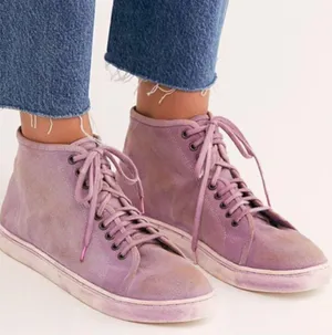 Free People River Run Distressed High Top Sneaker thumbnail 1