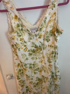 Laura Ashley Linen blend floral midi dress 8 thumbnail 3