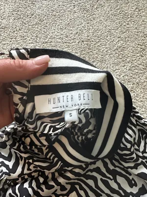 Hunter Bell Sydney Zebra Print Mock Neck Top thumbnail 5