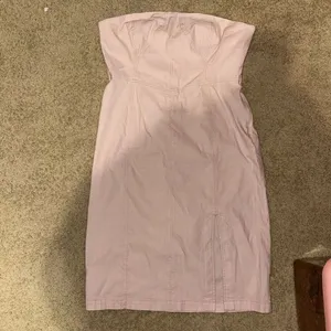 Anthropologie Side Slit strapless Dress Hibiscus Hint‎ pink NWT size XL thumbnail 4