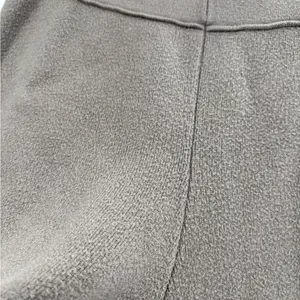 ZARA Knit Wide Leg Pants Brown Fleece Textured Ribbed Hem Pull-On Lounge Small thumbnail 6