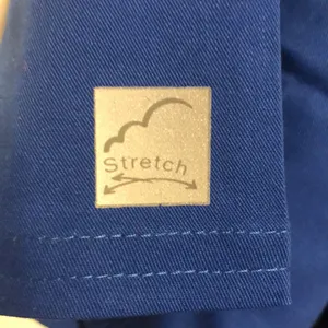 NWT Butter Soft Stretch Xl Blue Scrub Top thumbnail 3