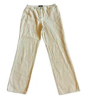 Lauren Ralph Lauren Camel Corduroy Pants Straight Leg Retro Vintage Size 8 Women thumbnail 1