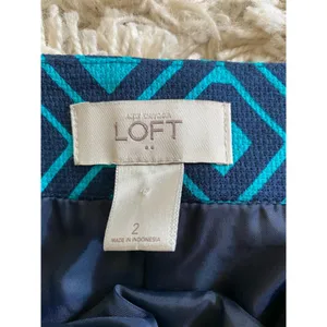 Loft Pencil Mini Skirt Geometric Office Mod Retro Autumn Winter Snow Bunny Event thumbnail 9