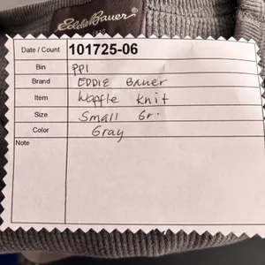 Eddie Bauer Waffle Knit Thermal Shirt‎ Gray Small thumbnail 12