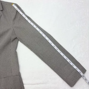 Calvin Klein Notch collar Women's‎ Checkered Blazer Size 6 thumbnail 10