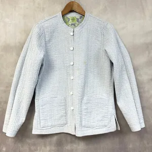 Quilted Floral Jacket Womens Medium Reversible Cottagecore Boho Indie Granny‎ thumbnail 9