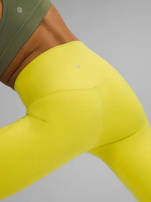 Lululemon Align High-Rise Leggings 25" Yellow Serpentine Size 0 thumbnail 3