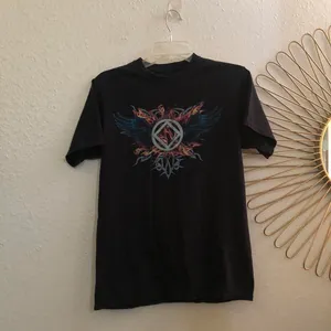 Dopeless Hopefiend Black Y2K style Grunge Streetwear Recovery Graphic Tee Tshirt Top Flames Wings #Goth #Punk #Skater #Emo Measurement in pics thumbnail 1