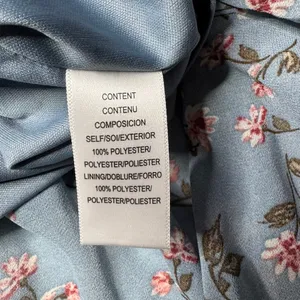 WAYF Dusty Blue Floral Mini Dress XL NWT Wedding Guest Garden Party thumbnail 10
