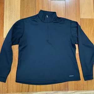 Patagonia Vintage Black Capleine half-zip pullover size M‎ thumbnail 1